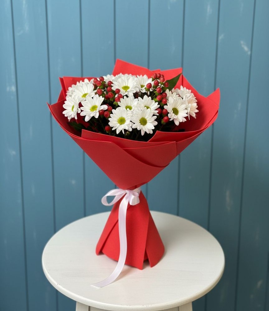 Букет цветов из: Хризантемы в Истре