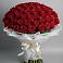 Букет 101 Красная роза Блэк Мэджик в Истре
