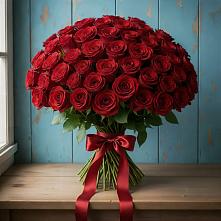 Букет Красные розы Блэк Меджик в Истре