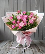 Букет Розовый кустик в Истре