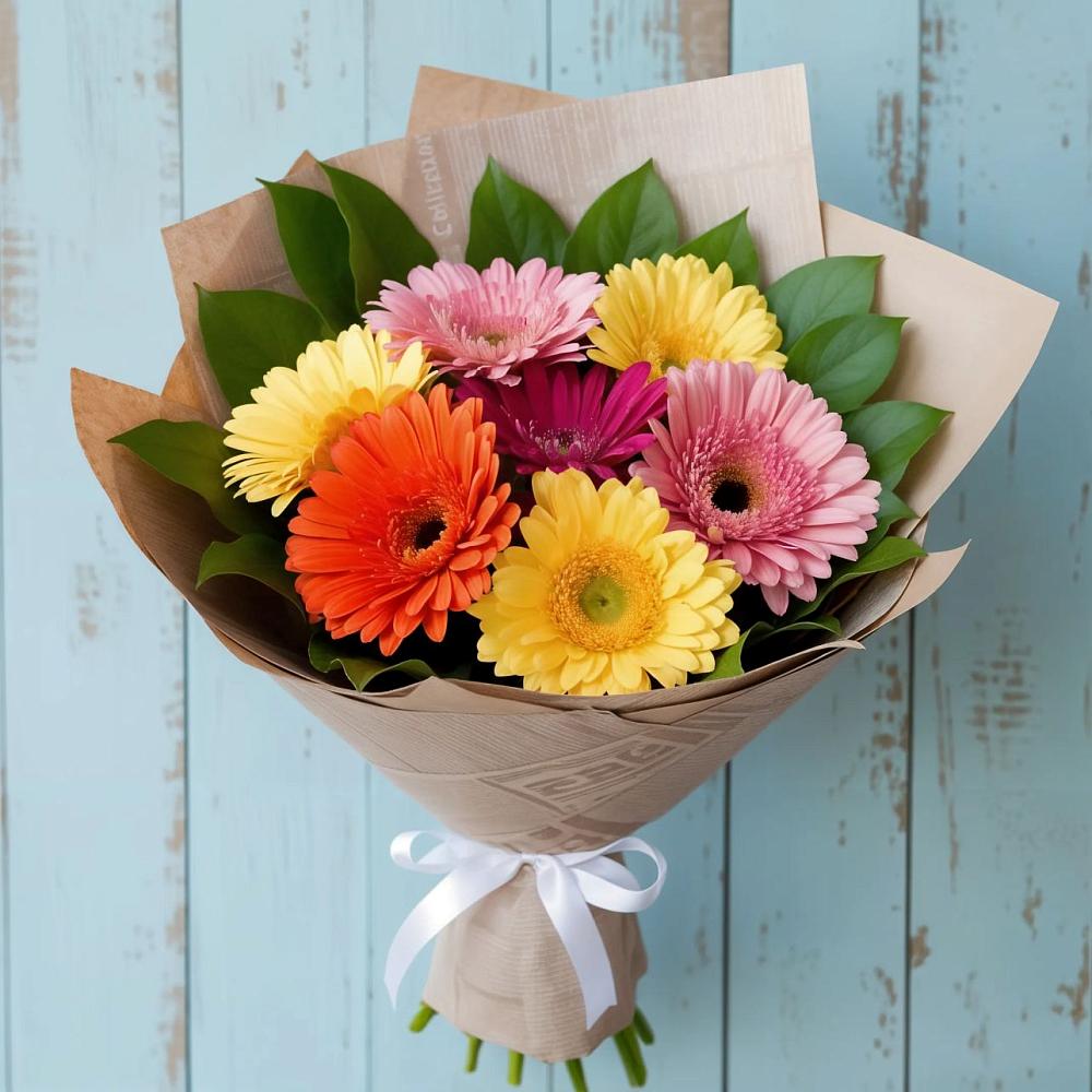 Букет цветов из: Герберы в Истре