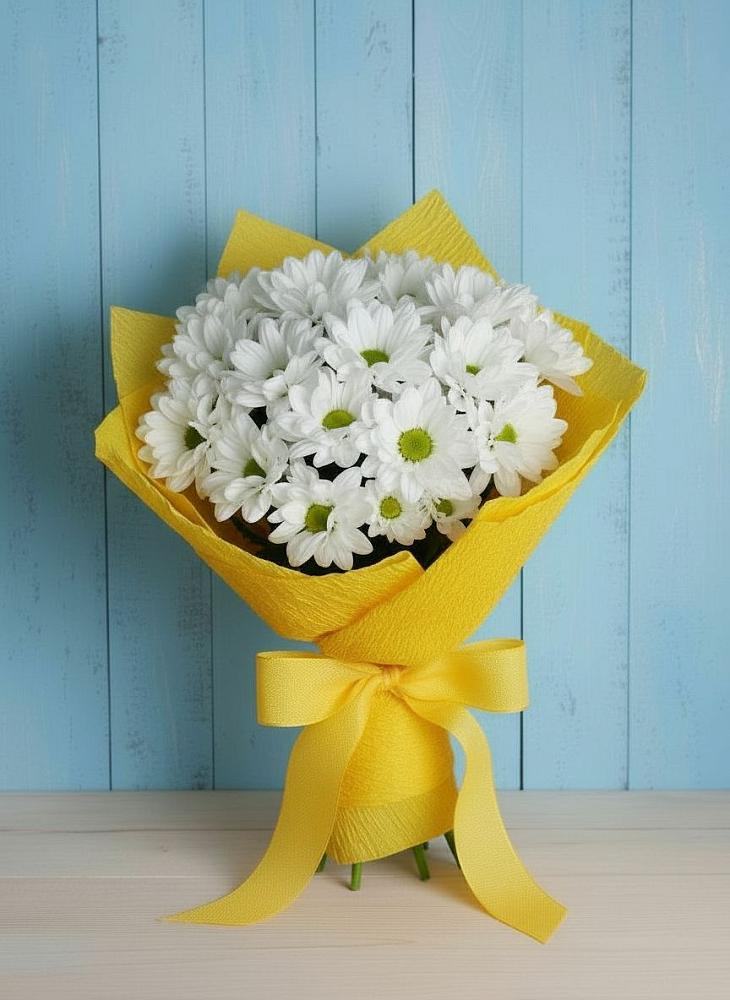 Букет цветов из: Хризантемы в Истре