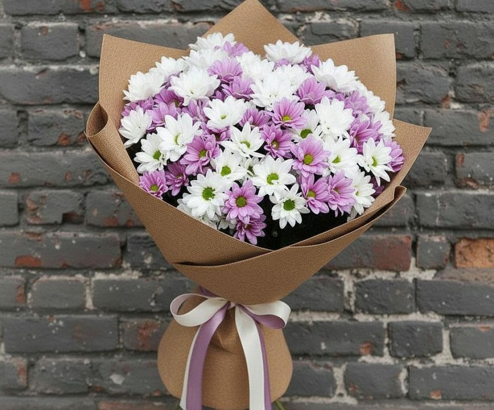 Букет цветов из: Хризантемы в Истре