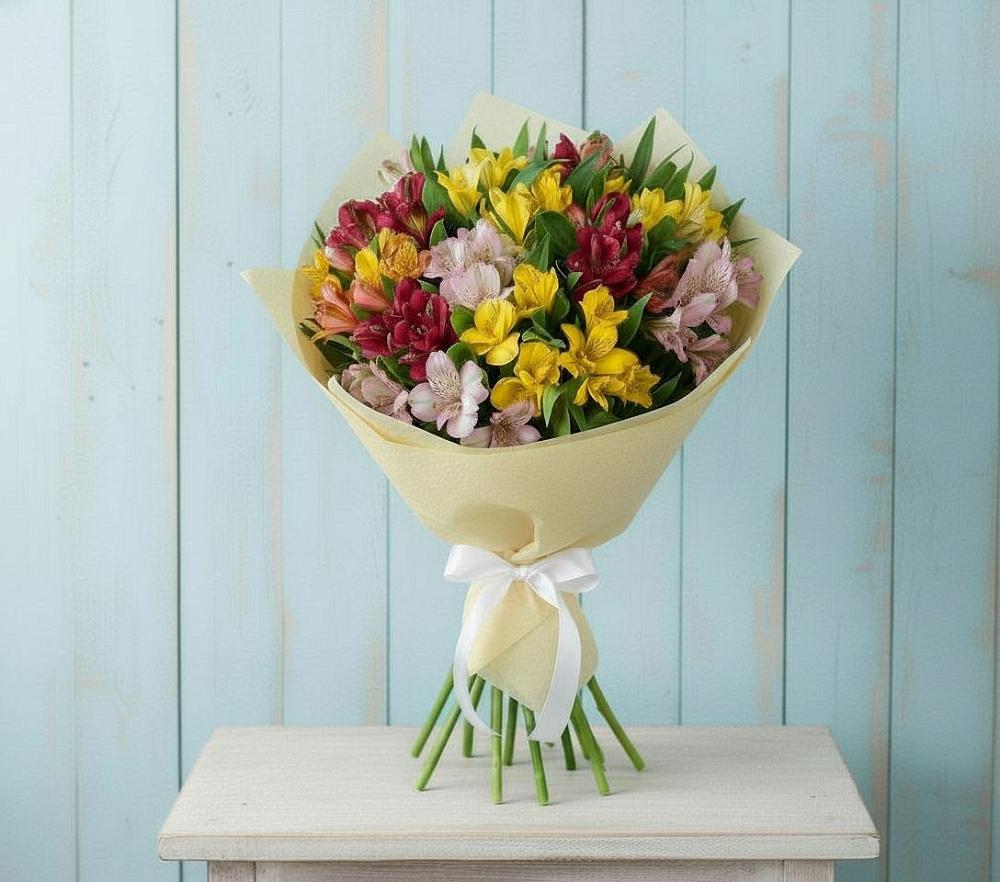 Букет цветов из: Альстромерии в Истре