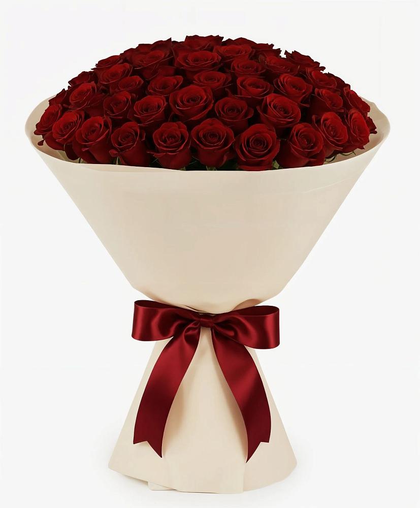 Букет 101 Бордовая роза Блэк Бакарра в Истре