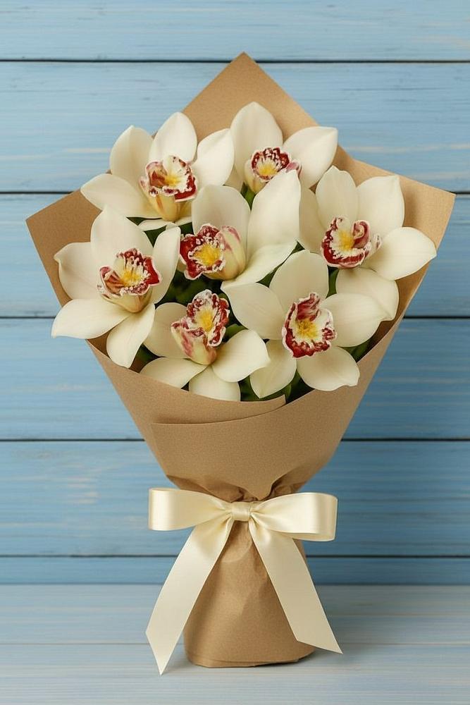 Букет цветов из: Орхидеи и Розы в Истре