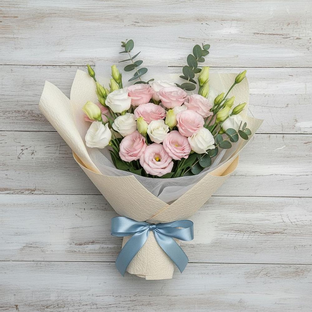 Букет цветов из: Лизиантусы в Истре